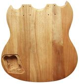 DIY Unfinished Electric Guitar Kit Double Guitar Neck and Body with Mahogany Body Mahogany Neck DYED Poplar Laminated Fingerboard Chrome Hardware with All Accessories Build Your Own Guitar sdwu&tong