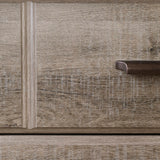 South Shore Versa Collection 8-Drawer Double Dresser, Weathered Oak with Antique Handles South Shore