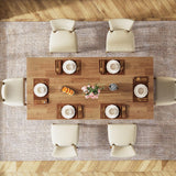 Tribesigns 63-inch Dining Table for 4-6, Farmhouse Kitchen Table with Large Tabletop, Rectangular Dinner Eating Table for Dining Room, Living Room, Kitchen Tribesigns