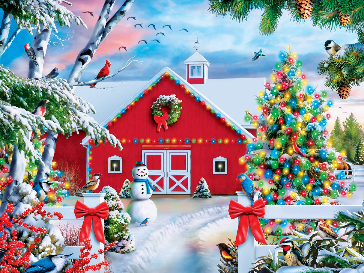 MasterPieces 300 Piece EZ Grip Jigsaw Puzzle - Country Christmas - 18"x24" Masterpieces