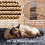 Yaheetech 54in Cat Tree Tower Condo Furniture Scratch Post for Kittens Pet House Play Yaheetech