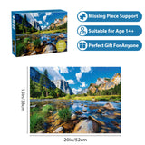 Nature Puzzle for Adult 500 Piece Puzzle Mountain Lake Landscape Puzzle Scenery, Jigsaw Puzzles Scenic, Art Home Decor DIY Funny Challenging Puzzle Game Toy for Mom, Wife, Friend Jeacirio