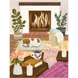 500 Piece Puzzle for Adults Hygge Collection Cozy Fireplace by Olivia Gibbs Blueboard Puzzle Jigsaw + Bonus Candle KI Puzzles from Playview KI Puzzles