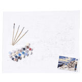 Modern Monet Greek Greece Paint by Numbers Kits for Adults, 16x20. As Seen On Shark Tank Modern Monet