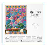 Galison Quilter's Corner – 1000 Piece Victoria Ball Jigsaw Puzzle Featuring Beautiful Artwork of Quilts and Textile Arts Galison