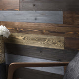 BoscoMondo Barnwood Wall Planks, Rustic Solid Wood Panels, Accent Wall Decor, 14 Square feet - 48" Long - 3.5" Wide Boards BoscoMondo