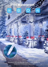 Minetom Christmas Lights Outdoor Cluster Lights - 1000 LED 50 Ft Christmas Firecrackers String Lights, 12 Modes Timer Waterproof Plug in Twinkle Fairy Light for Xmas Tree Garland Party, Cool White Minetom