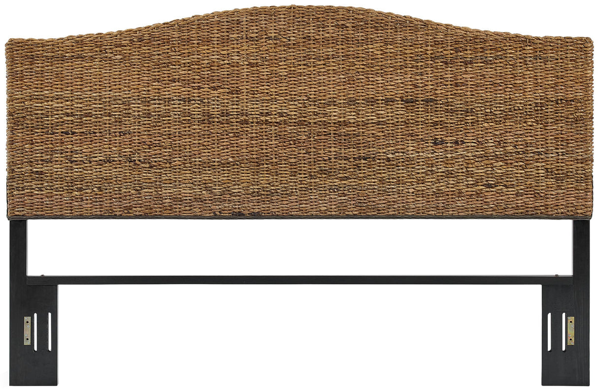 Crosley Furniture Serena Handwoven Natural Fiber Rattan Bed Headboard, Banana Leaf, King Crosley Furniture