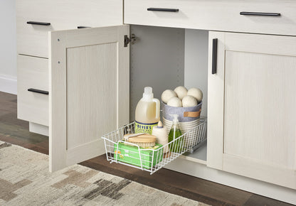 ClosetMaid 11 in. Pull Out Cabinet Organizer, Heavy Duty, Slide Out Pantry Shelves Drawers for Kitchen, Bathroom, White