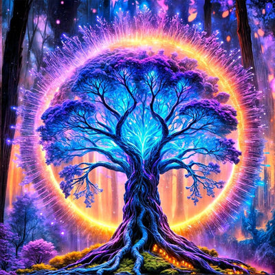 Ekuxom Tree of Life Diamond Art Kits for Adults, 5D Diamond Painting Kits for Adults Beginners, DIY Round Drill Diamonds Gem Art for Crafts Home Wall Decor 14x14inch