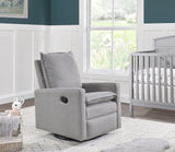 Oxford Baby Uptown Upholstered Swivel Glider and Recliner Nursery Chair, Gray Oxford Baby