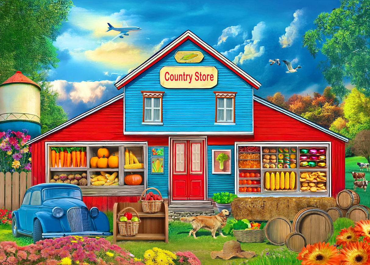 500 Piece Puzzles for Adults - Jigsaw Puzzles - Country Store Kribin