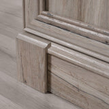 Sauder Palladia Library with Doors/Book Shelf, L: 29.37" x W: 13.9" x H: 71.85", Split Oak finish Sauder