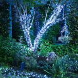 JMEXSUSS 250 LED White Christmas Lights Outdoor Waterproof, 91.5ft Extendable Green Wire Christmas Tree Lights, 8 Modes White String Lights Indoor for Wedding Party Garden Patio Decorations JMEXSUSS