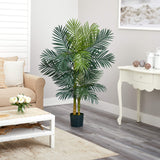 Nearly Natural 5ft. Golden Cane Palm Artificial Tree, Green Nearly Natural