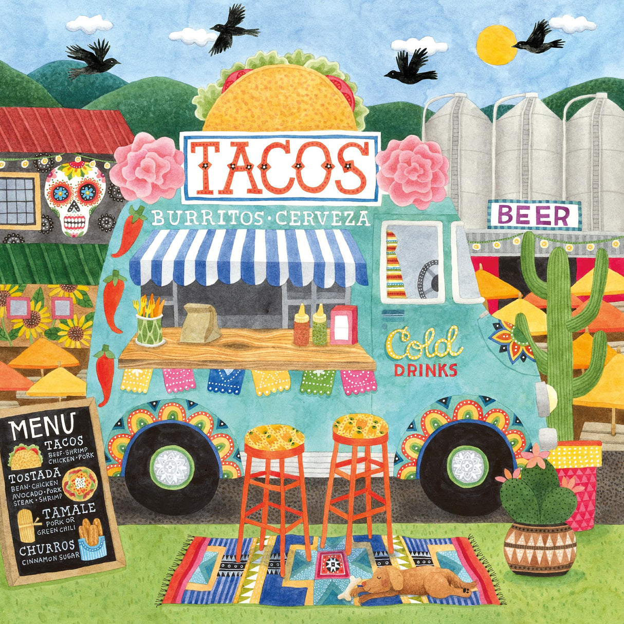 Ceaco - Food Trucks - Taco Truck - 500 Piece Jigsaw Puzzle Ceaco