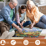 500 Piece Puzzles for Adults, Jigsaw Puzzles 500 Pieces, Flowers Mountain Puzzles 500 Pieces for Adults, Horse Jigsaw Puzzles, Funny Challenging Puzzles, Great Gift for Family Friends, 21 x 15 in Jeacirio