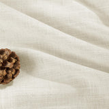 Joydeco Curtains, 108 Inches Long, 2 Panels Set, Farmhouse Drapes for Living Room, Semi-Blackout, Linen-Polyester, Ivory on Linen, Rod Pocket Joydeco