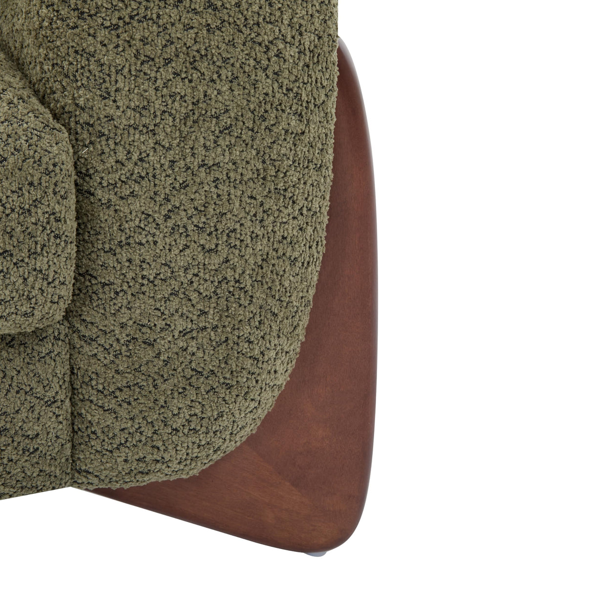 Christopher Knight Home Almab 82 Inches Sofa Couch, Cozy Boucle Upholstered 3-Seater Sofa, Wood Frame Couch, Comfy Couches for Living Room and Office, Modern Soft Plush Sofa, Olive Green Christopher Knight Home