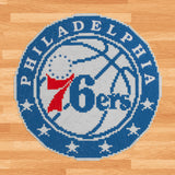 DIAMOND DOTZ NBA Philadelphia 76ersx Basketball Diamond Painting Kits for Adults - Diamond Art Kits a Relaxing Creative Craft Kit with Dotz Gems 12.6"x12.6" DIAMOND DOTZ