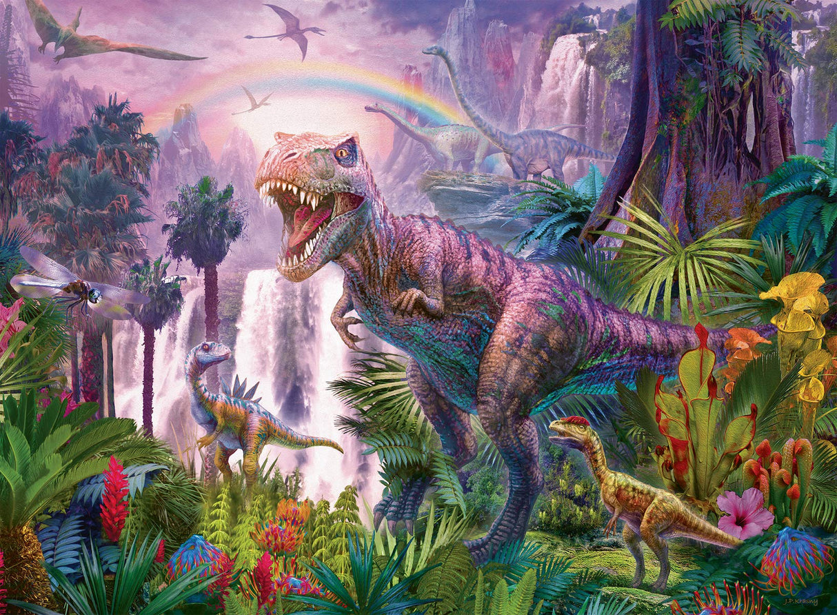 Ravensburger King of The Dinosaurs Puzzle for Kids - 200 Unique Pieces | Engaging Brain Game | Ideal for All Ages | Promotes Creativity & Concentration | FSC Certified Ravensburger