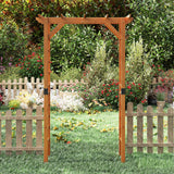Giantex 7FT Wood Garden Arbor Trellis, Wooden Wedding Arch for Ceremony Party, Outdoor Archway Pergola for Climbing Plants, Pathway, Yard, Garden Decor, Easy Assembly (Honey Brown, 55''W x 85''H) Giantex