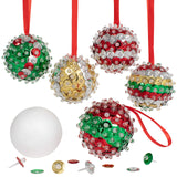 READY 2 LEARN- Create Your Own Sequin Ornaments - Set of 6 - Christmas Crafts for Kids - Christmas Tree Decorations - All Materials Included, Green,Red,Silver READY 2 LEARN