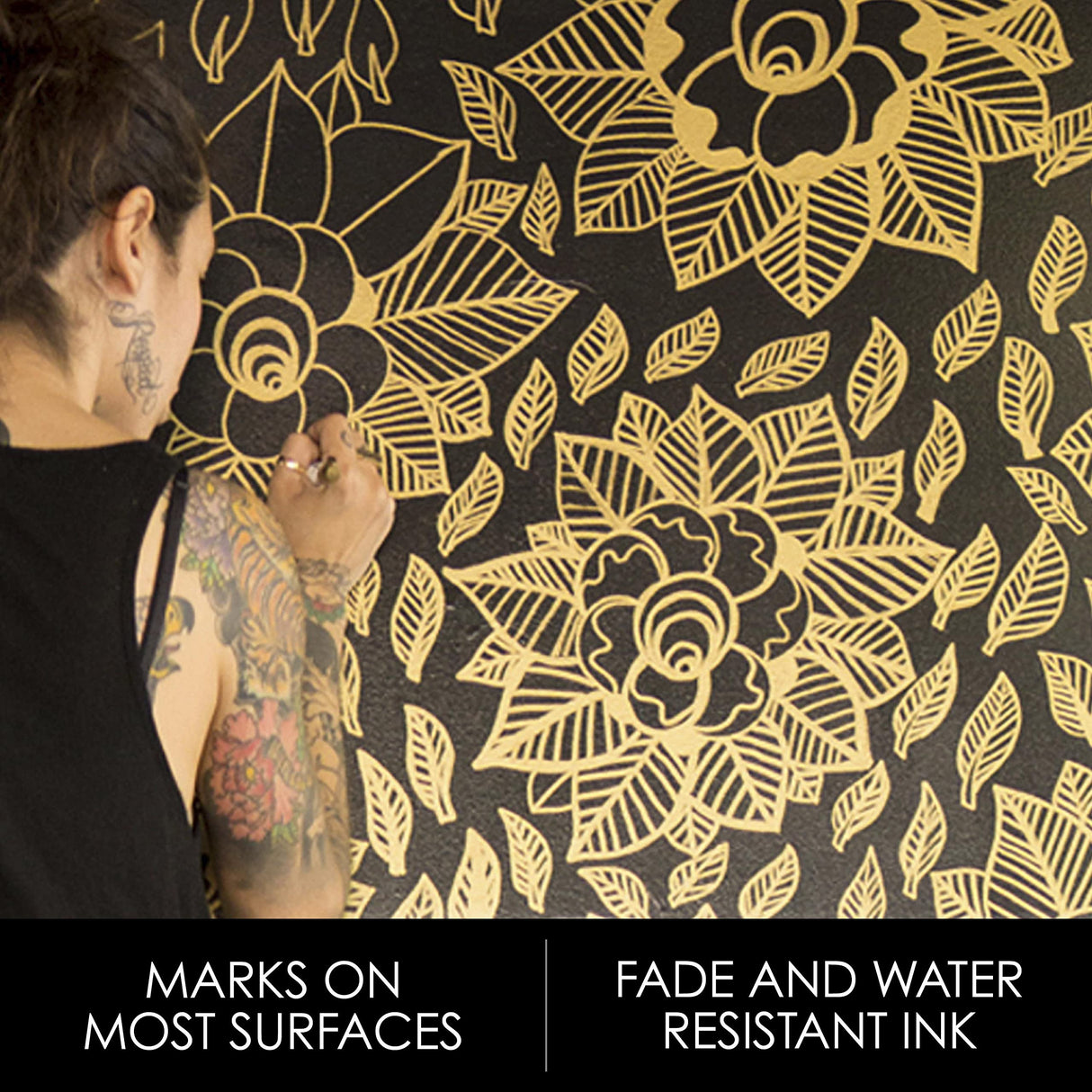 Sharpie Metallic Permanent Markers, Fine Point, Silver, 2 Count SHARPIE