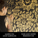 Sharpie Metallic Permanent Markers, Fine Point, Silver, 2 Count SHARPIE