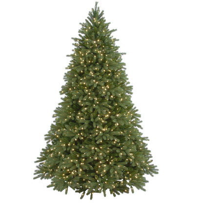 National Tree Company 'Feel Real' Pre-lit Artificial Christmas Tree Includes Pre-strung White Lights Jersey Fraser Fir - 7.5 ft