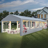 GARTOO 20' x 40' Canopy Party Tent - Heavy Duty Outdoor Wedding Gazebo with 4 Sand Bags, Event Shelter Canopy for Outdoor Event, Wedding, Birthday Party GARTOO