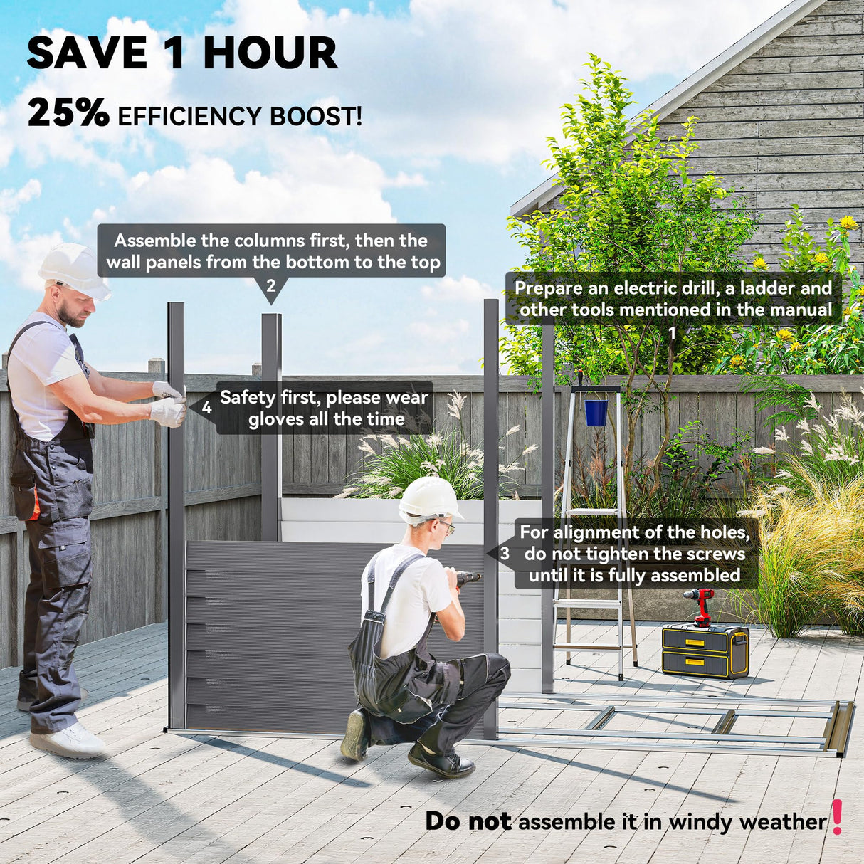 Outsunny 4.6' x 9' Steel Outdoor Storage Shed, Lean to Shed, Metal Tool House with Foundation Kit, Lockable Doors, Gloves and 2 Air Vents for Backyard, Patio, Lawn, Gray Outsunny