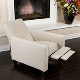 Christopher Knight Home Darvis Fabric Recliner Club Chair, Light Beige 34D x 26.75W x 36.25H in Christopher Knight Home