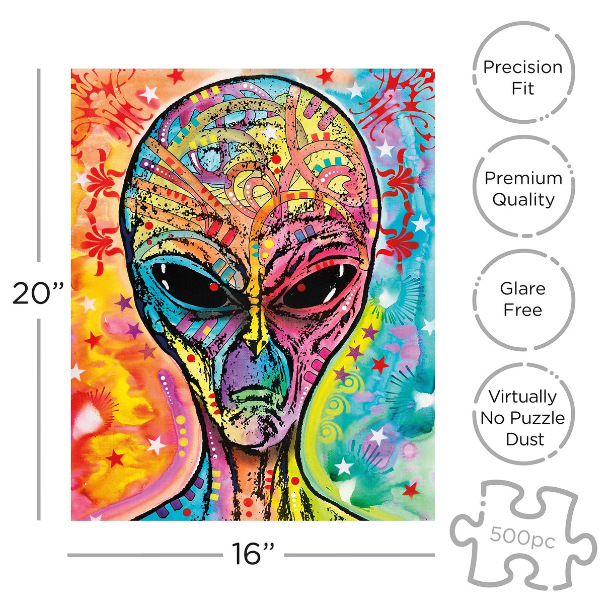 AQUARIUS - Dean Russo Alien 500 Piece Jigsaw Puzzle AQUARIUS