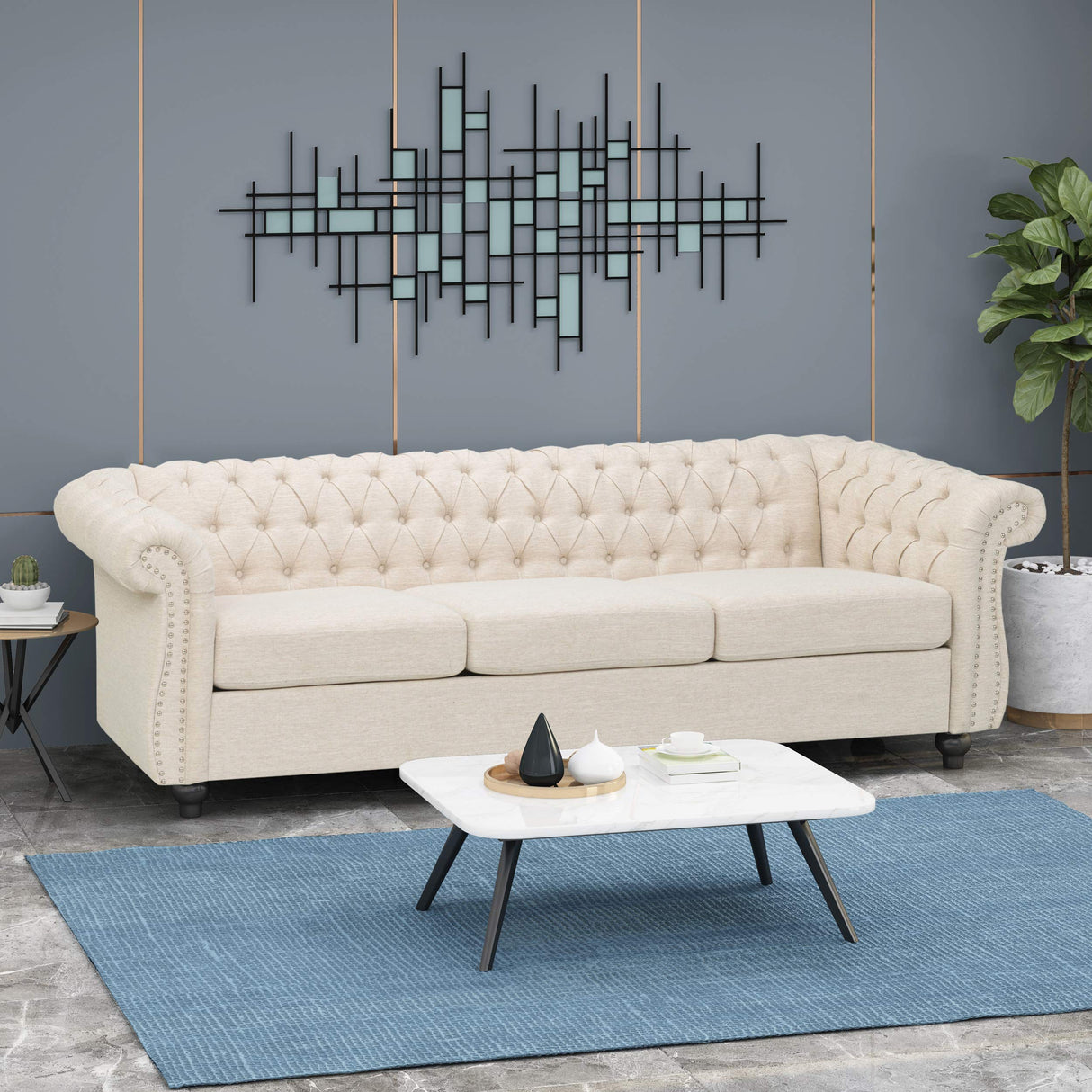 Christopher Knight Home Norma Sofas, Beige, Dark Brown Christopher Knight Home