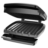 George Foreman GR340FB 4-Serving Classic Plate Electric Indoor Grill and Panini Press, Black George Foreman