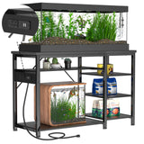 30-40 Gallon Aquarium Stand: Heavy Duty With Power Outlets and Cabinet for Tank Accessories Storage - Metal Frame, 1000LBS Capacity, Suitable for Fish & Reptile Terrariums Keelian