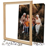 ARTIQO DIY Canvas Stretcher Bars 16x20 Inch Canvas Frame - Easy to Assemble, Gallery Wrap Oil Frame Kits Canvas Wood Stretcher Bars- for Oil Paintings, Prints, Paint by Numbers & Posters ARTIQO