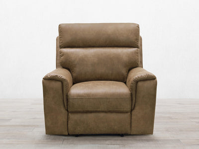Abbyson Living Lawrence Fabric Recliner - Traditional Design, Upholstered, High Density Foam, Dark Brown