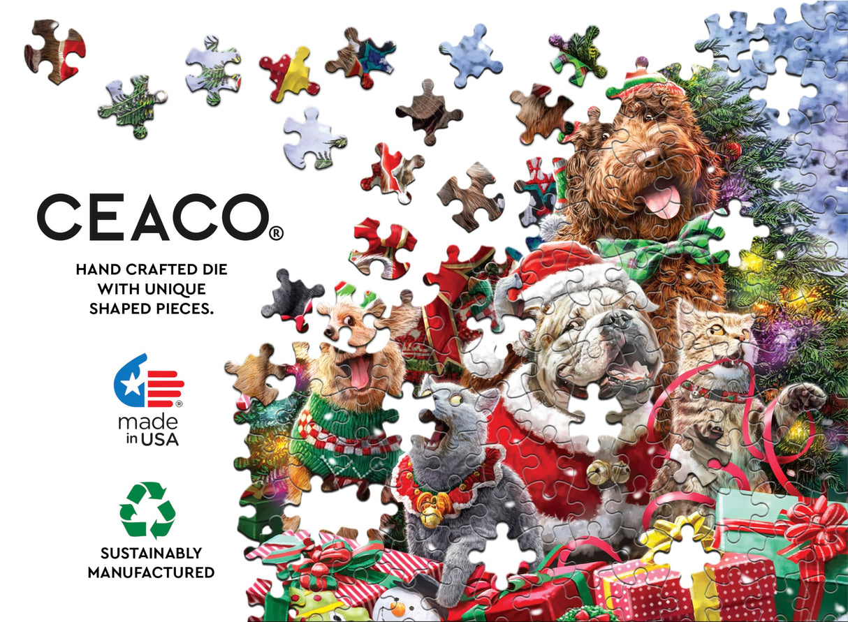 Ceaco - Larry Jones - Caroling Critters - 500 Piece Jigsaw Puzzle Ceaco