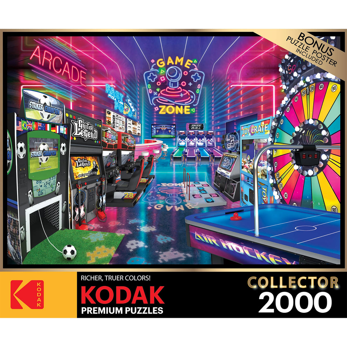 RoseArt - Kodak Collector - Fun Zone - 2000 Piece Jigsaw Puzzle for Adults RoseArt
