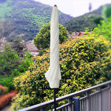 AMMSUN Patio Umbrella, 6.5 ft Outdoor Table Umbrella with Tilt Steel Pole, UPF50+ Protection, Great for Outdoor Garden Backyard, Elegant White AMMSUN