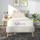 NapQueen 8 Inch Twin Size Mattress, Bamboo Charcoal Memory Foam Mattress, Bed in a Box NapQueen