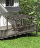 GAOMON 10 X 10 FT Wood Pergola, Solid Structure, Retractable Shade Canopy, Outdoor Wooden Pergola for Patio, Backyard, Deck, Garden GAOMON