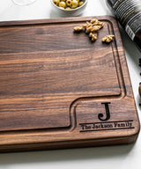 Personalized Cutting Board 100% USA Made - Custom Cutting Boards Wood Engraved Custom Cutting Board/Thick & Solid Maple, Cherry and Walnut Hardwood - Personalized Cutting Boards Wood Engraved Drapela Works