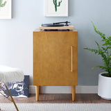 Crosley Furniture Everett Record Player Stand with Storage for Vinyl Records, Acorn Crosley Furniture
