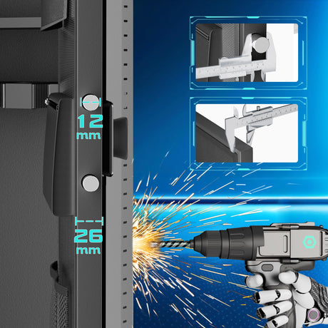 Pataku 53" in Wall Gun Safe Between Studs, Hidden Gun Safe with Multifunctional Lock and Removable Shelf, Rifle Wall Gun Safe for Storage Firearm Money Valuables(Black) Pataku