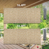 SHYDZYYC Natural 2 Pack 4FT X 16.4FT Reed Fencing Roll, Balcony Privacy Balcony Shade Reed Bamboo Fencing Garden Fence Border, Wind Block Sunshade Fence Screen for Outdoor Yard Patio Flower Bed Edge SHYDZYYC