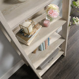 Sauder Trestle 5-Shelf Bookcase in Chalked Chestnut Finish Sauder