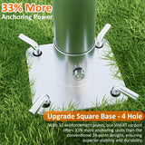 VIWAT Carport 12x20 FT Heavy Duty Carport Canopy with Enhanced Base & Side-Opening Door, Portable Garage for Pickup, Boats, Car and Truck, Black VIWAT